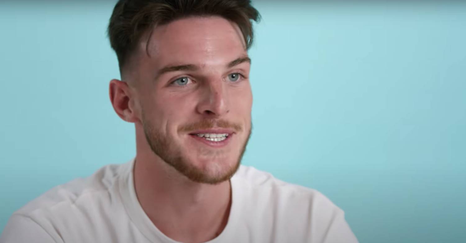 Declan Rice plays for England at the Qatar World Cup 2022