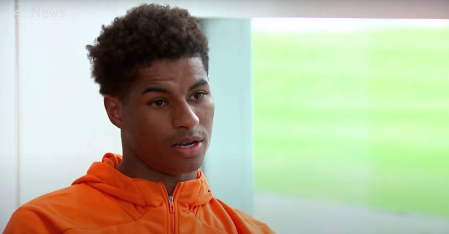 Marcus Rashford plays for England at the Qatar World Cup 2022