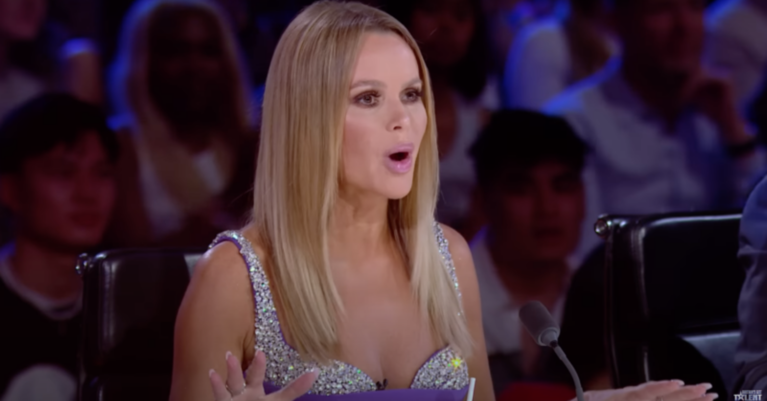 Amanda Holden on BGT looking shocked