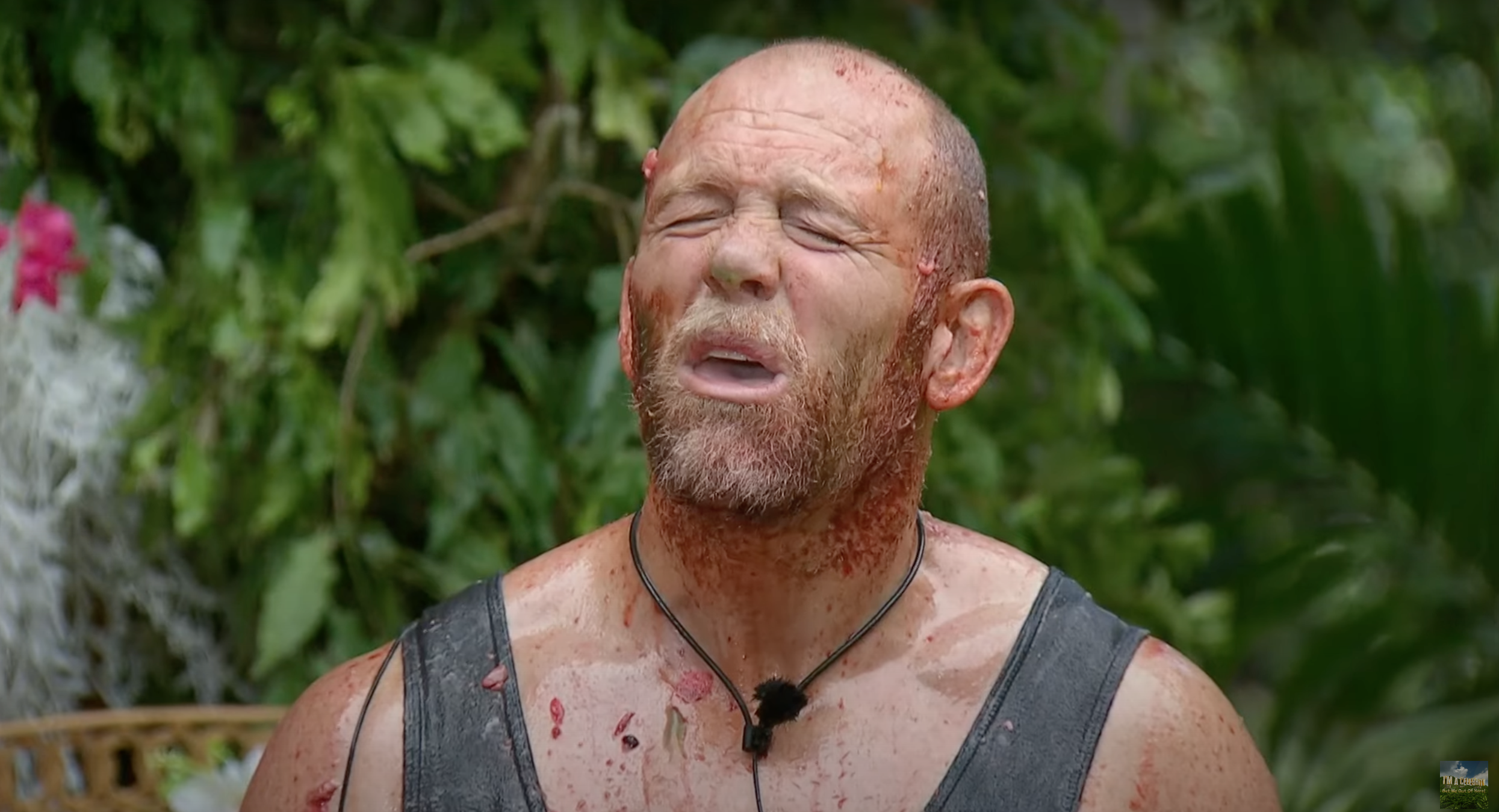 Mike Tindall covered gunk on I'm A Celebrity