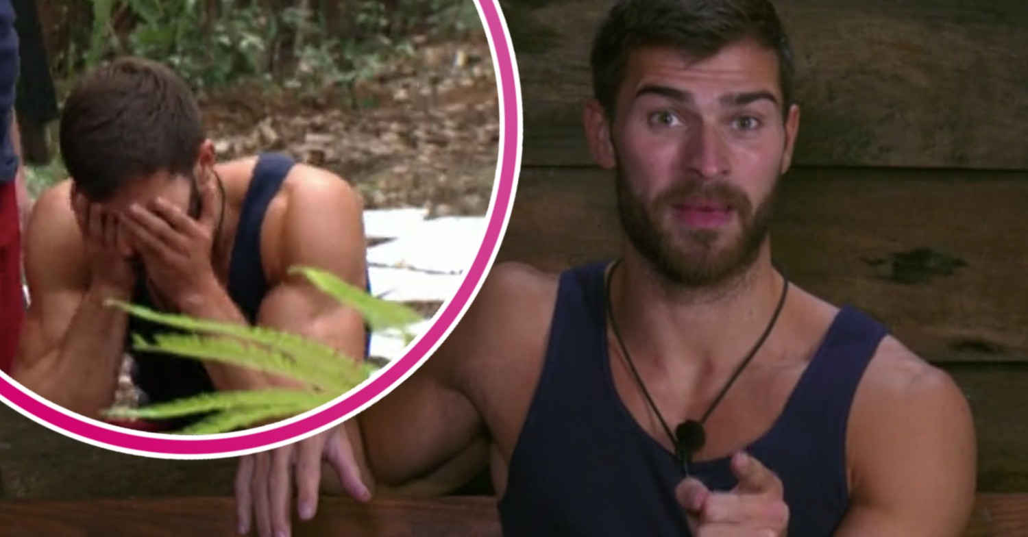 Owen Warner on I'm A Celebrity looking angry