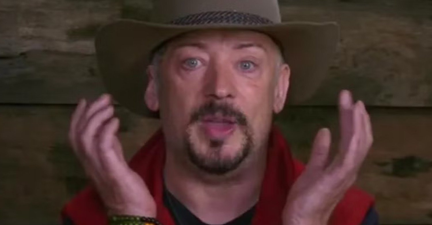 I'm A Celebrity star Boy George looking shocked