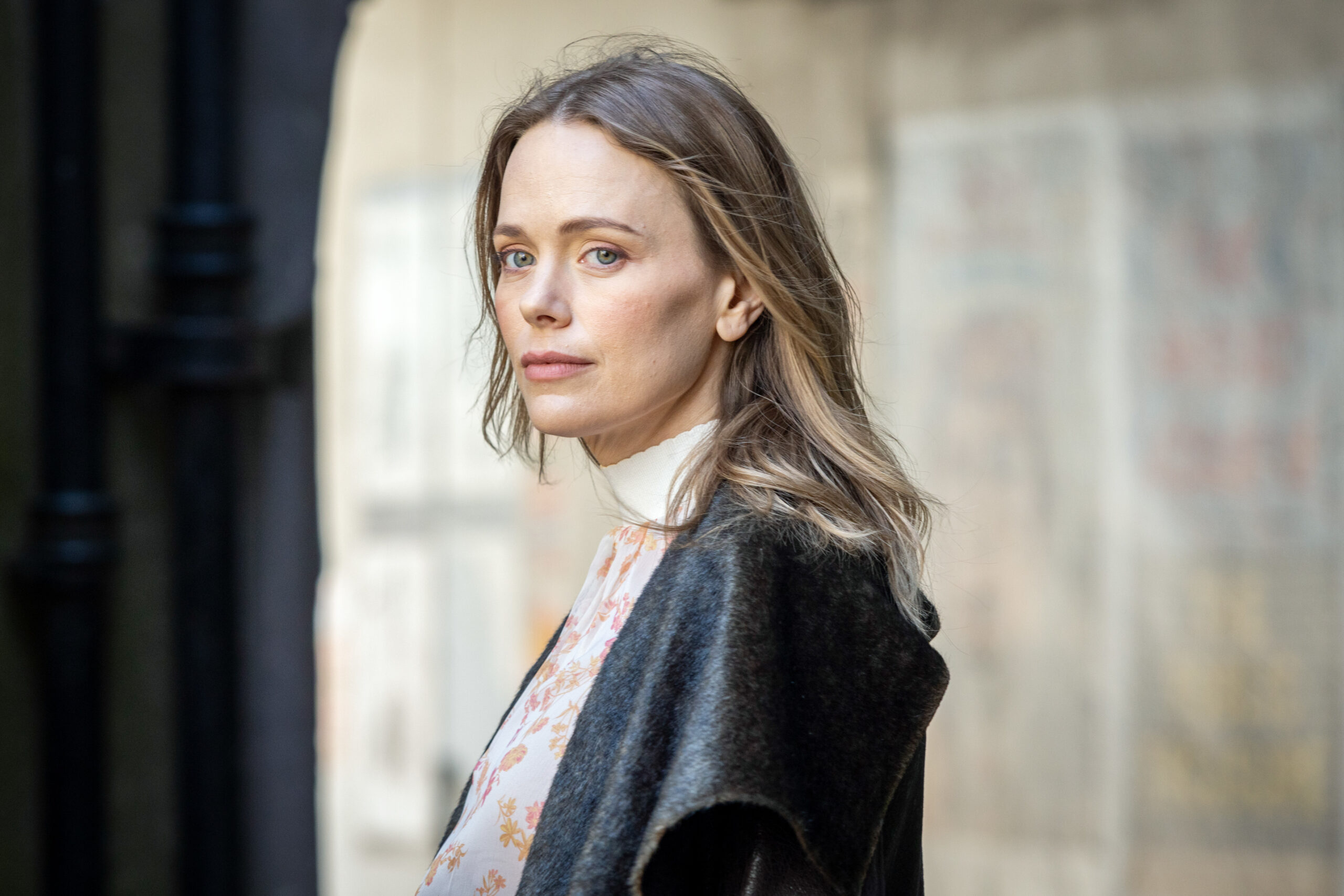 Karoline Anderssen looks to her side in Granite Harbour