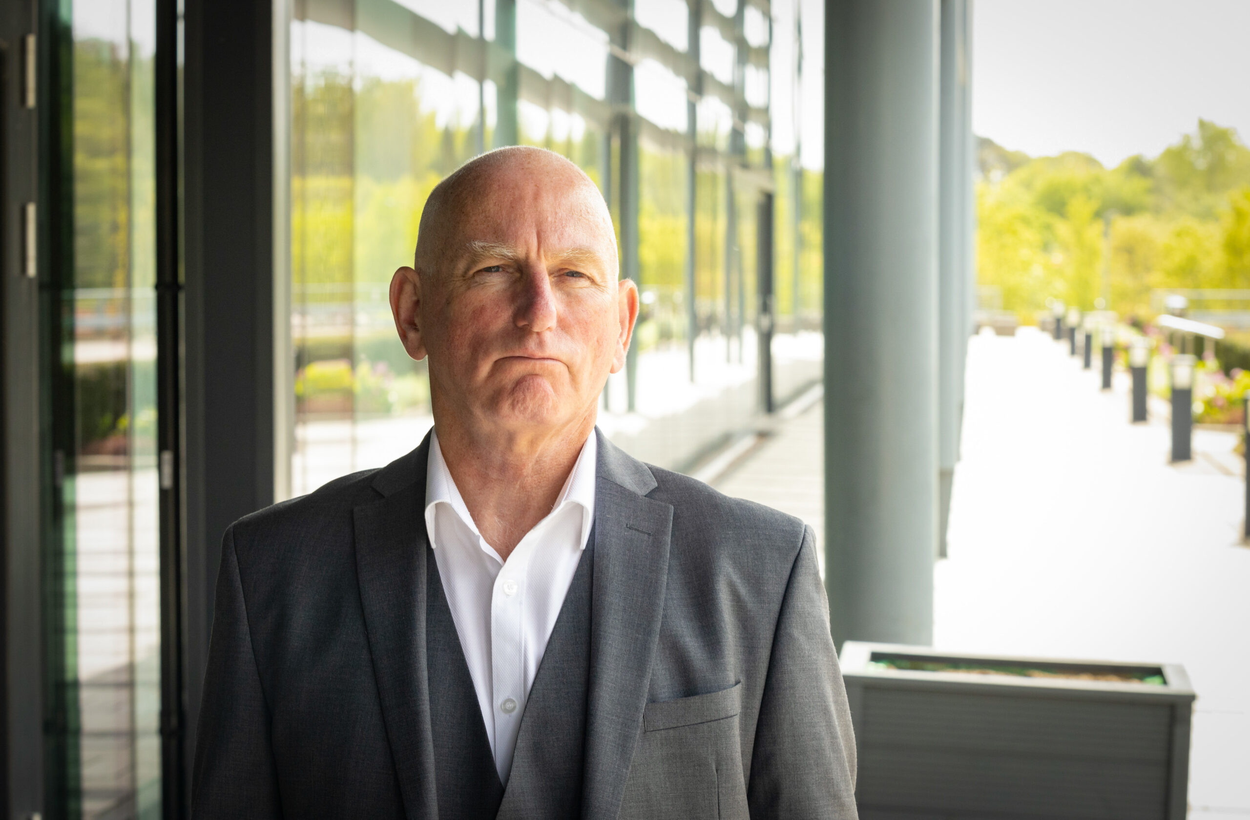 Shay Coburn frowns outside in Granite Harbour