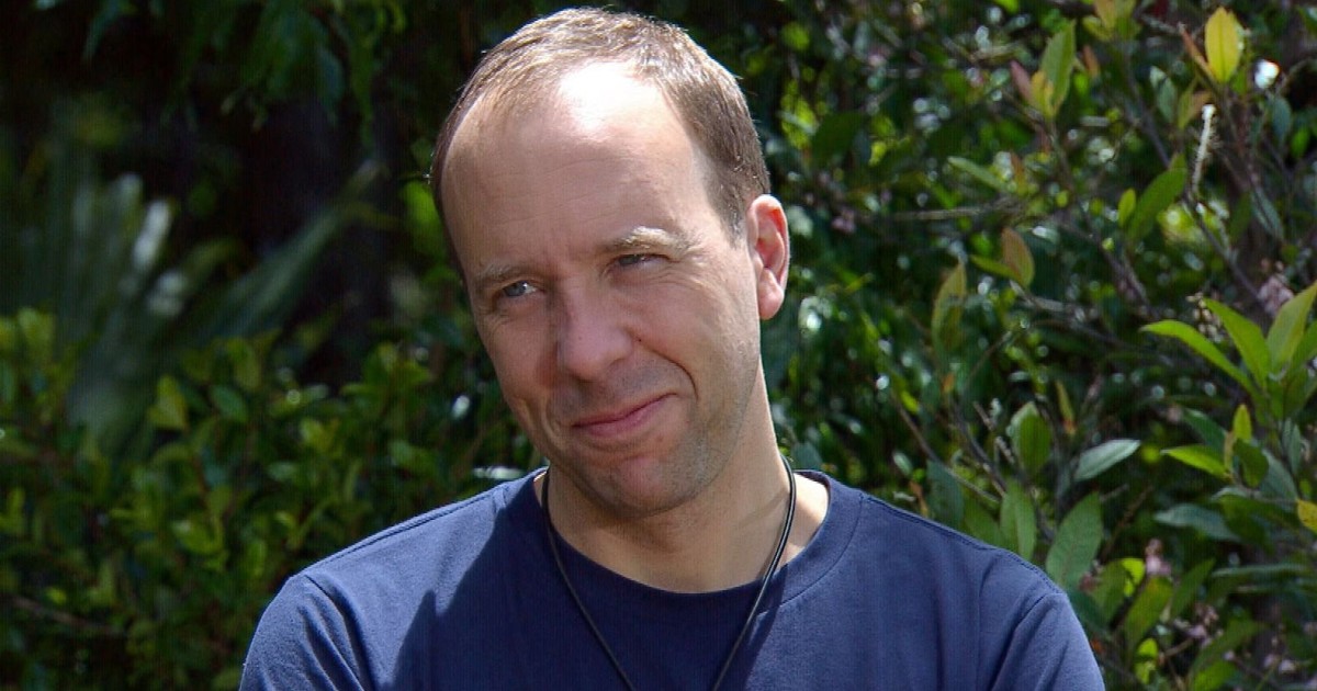Matt Hancock on I'm A Celeb
