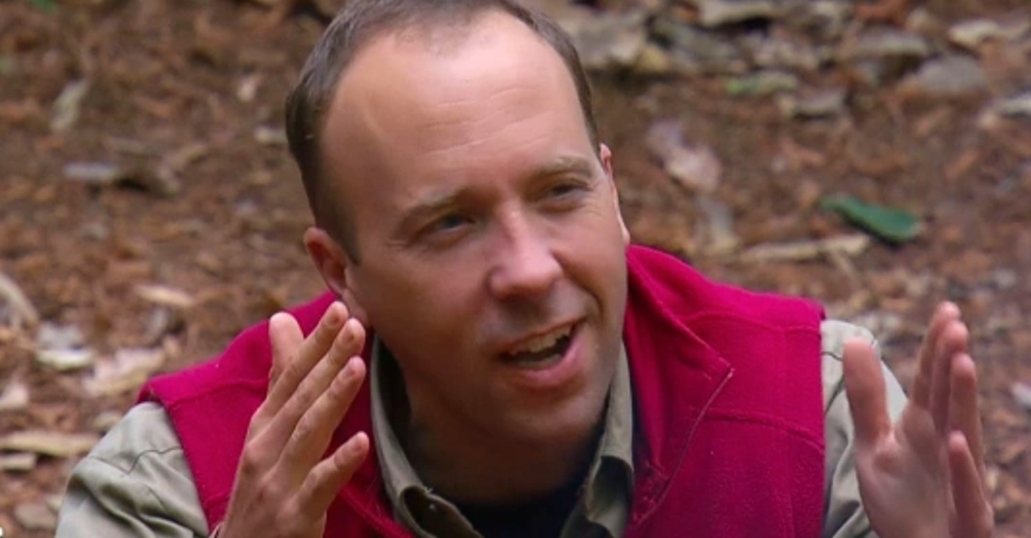 Matt Hancock in the I'm A Celeb jungle