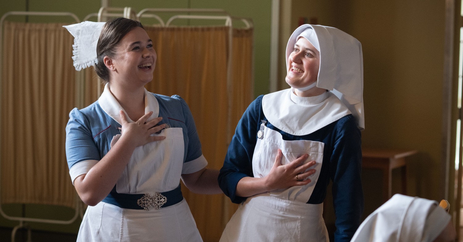 Sister Frances and Nurse Nancy Corrigan in Call The Midwife