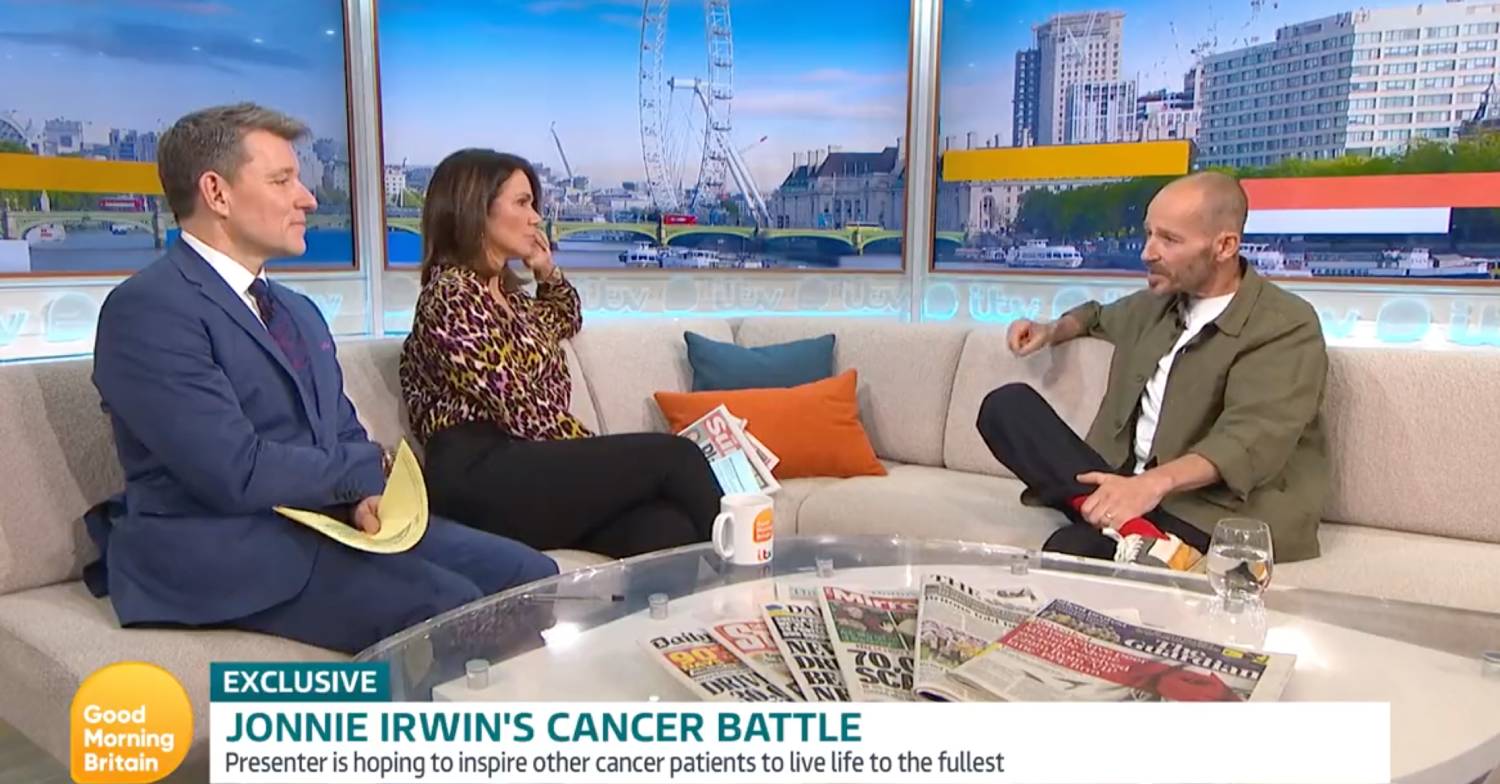A Place In The Sun star Jonnie Irwin speaks with Ben Shephard and Susanna Reid on GMB today