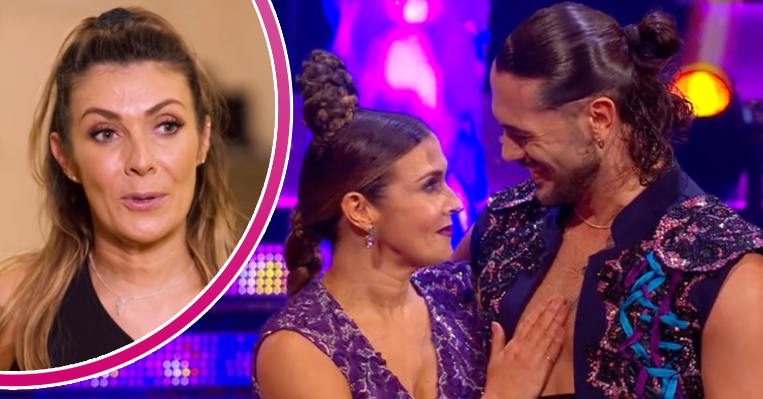 Kym Marsh talking on Strictly and looking at Graziano Di Prima