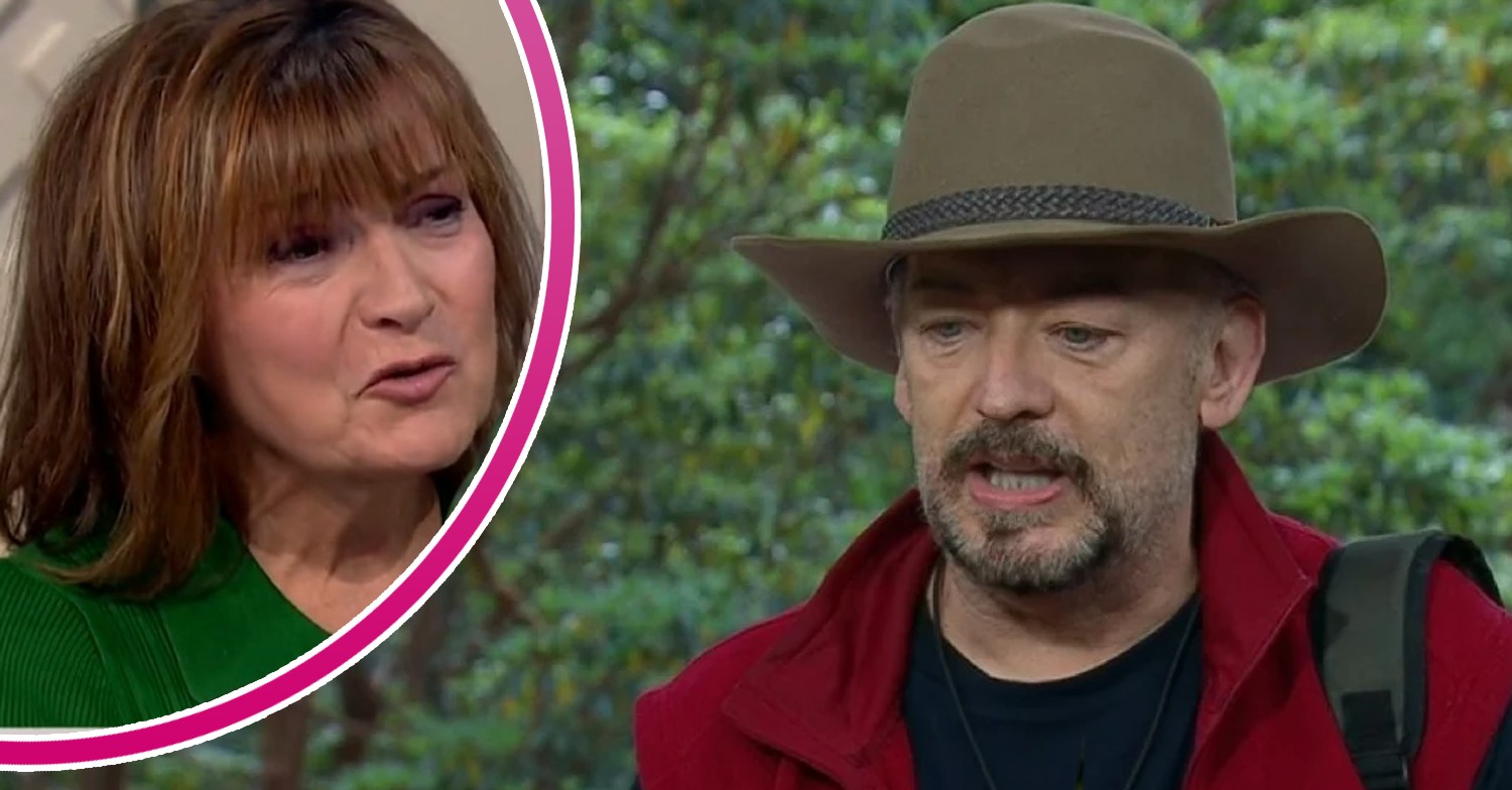 Lorraine Kelly speaking on Lorraine, Boy George in the jungle on I'm A Celeb 2022