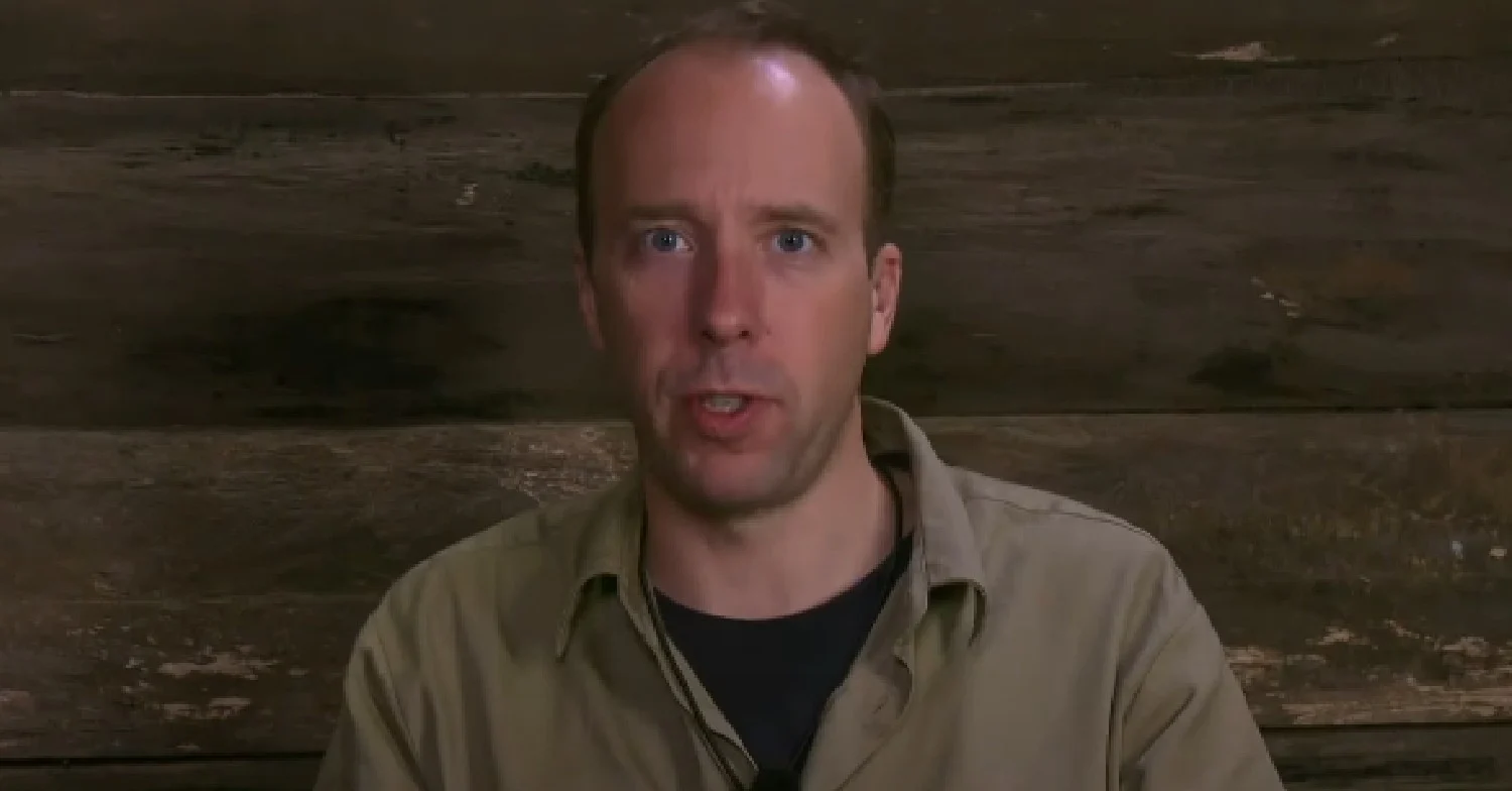 Matt Hancock in the Bush Telegraph on I'm A Celebrity