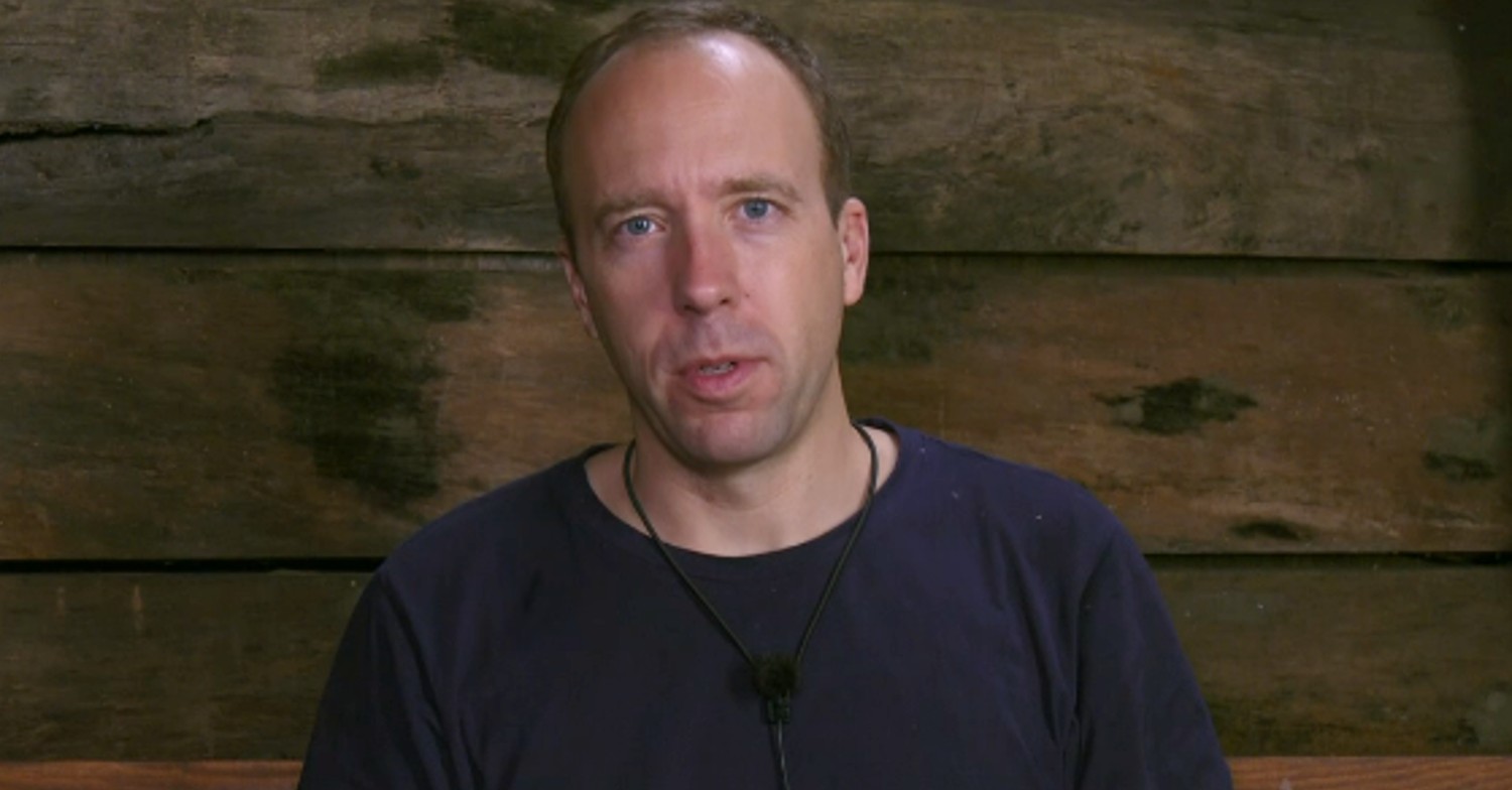 Matt Hancock in the Bush Telegraph on I'm A Celebrity
