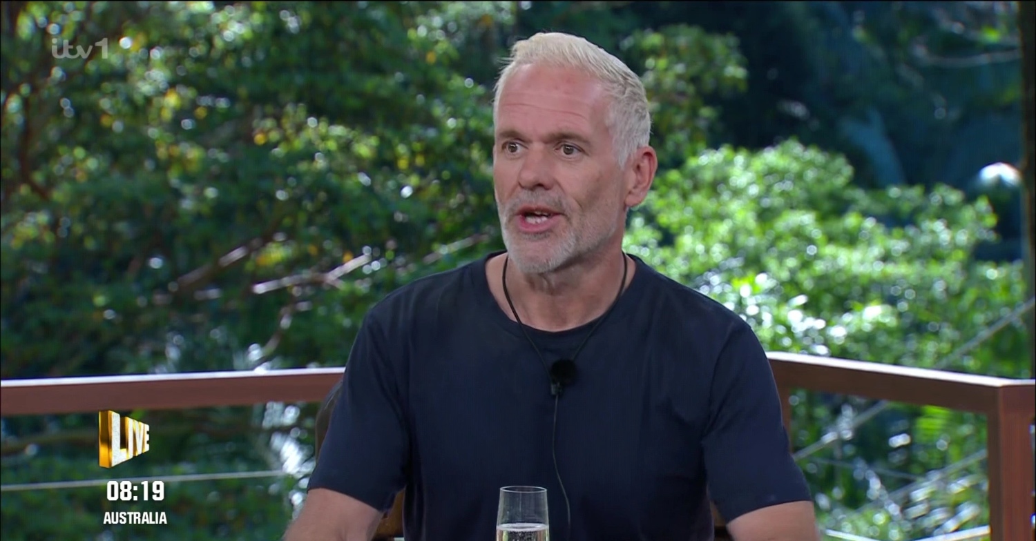 Chris Moyles speaking in I'm A Celebrity exit interview