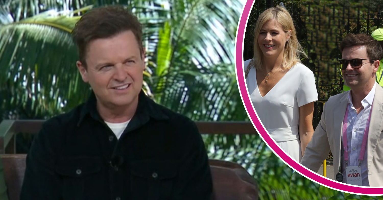 I'm A Celeb host Dec and wife Ali inset