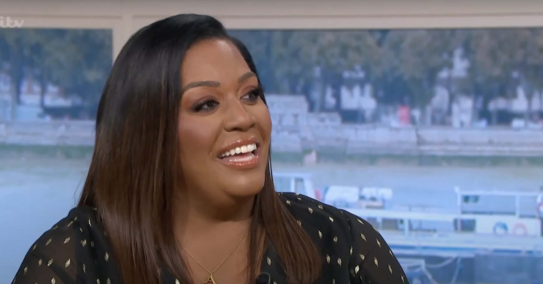 Alison Hammond smiling on This Morning