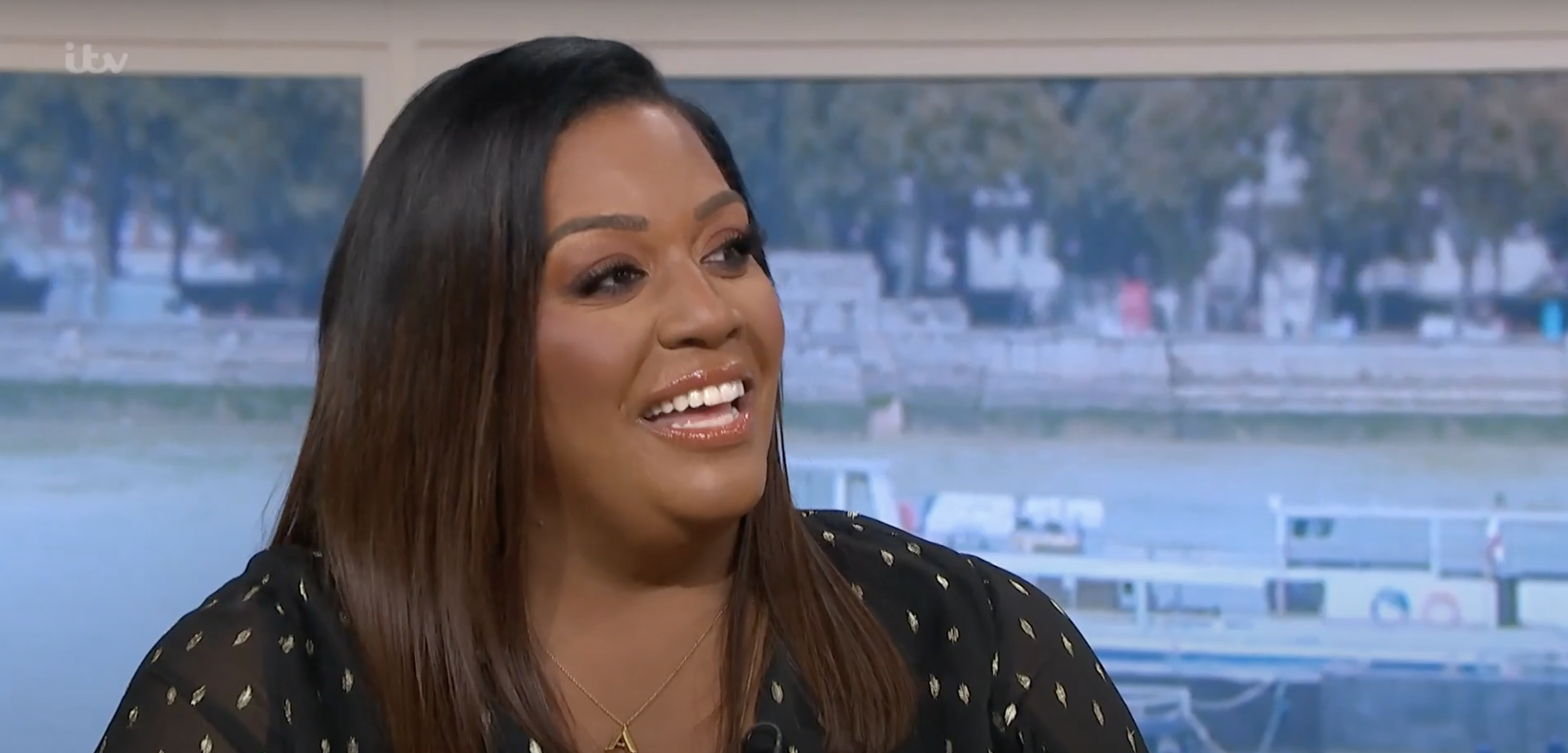 Alison Hammond smiling on This Morning