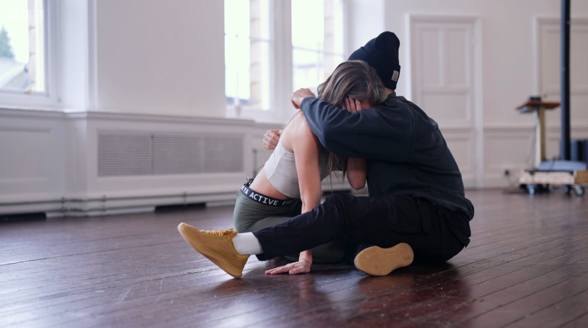 Helen Skelton is hugged by Gorka Marquez as she sobs on Strictly