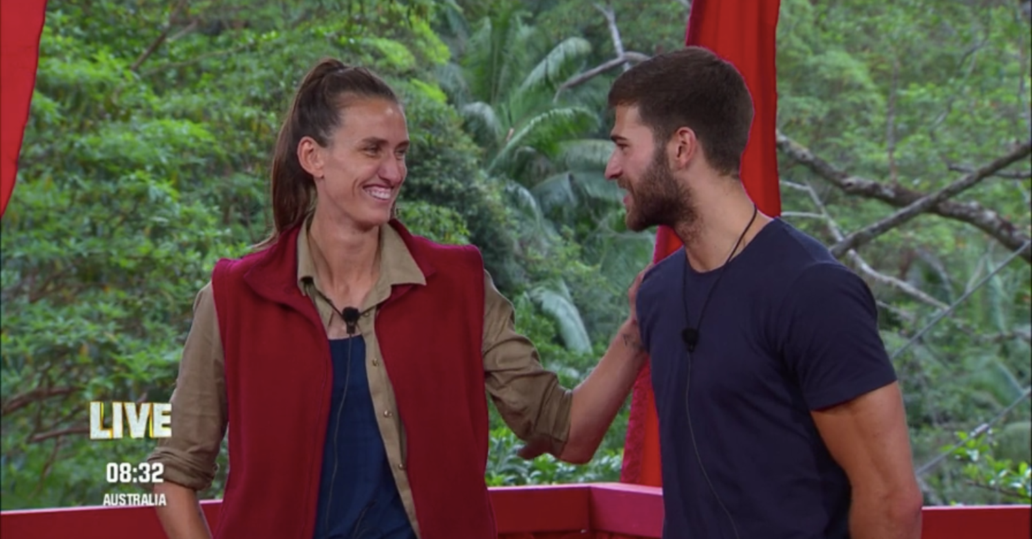 Jill and Owen before Jill was crowned Queen of the Jungle