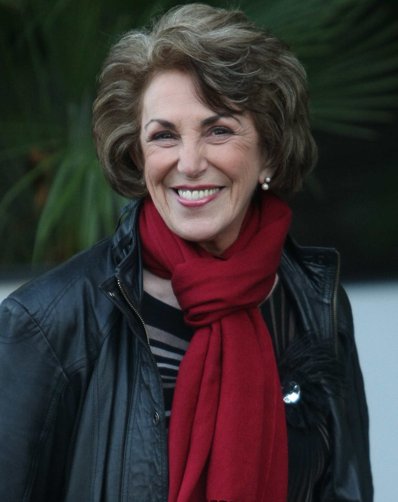 Edwina Currie smiling outside ITV Studios
