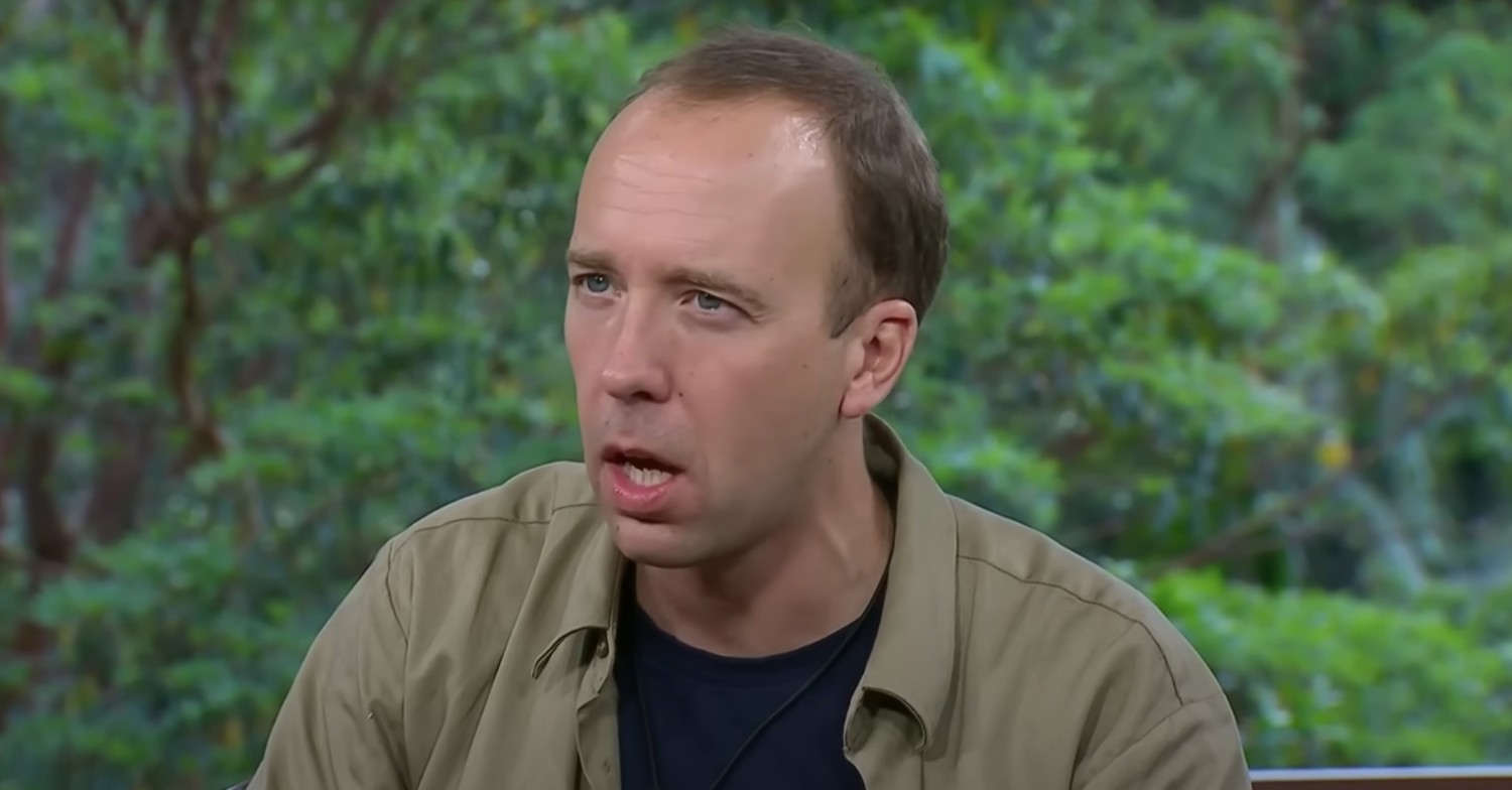 I'm A Celebrity star Matt Hancock looking shocked