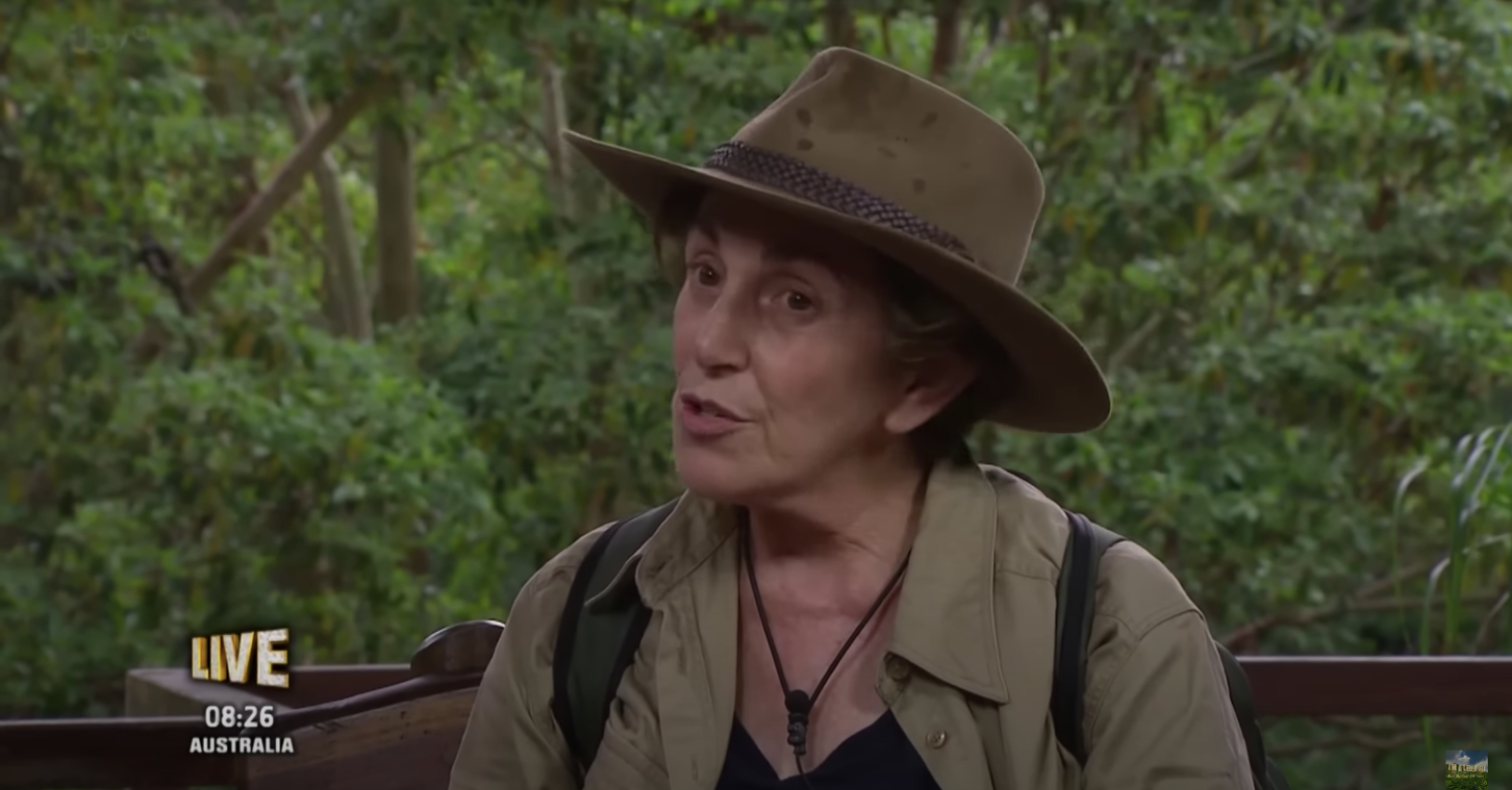 Edwina Currie talking in her I'm A Celebrity exit interview