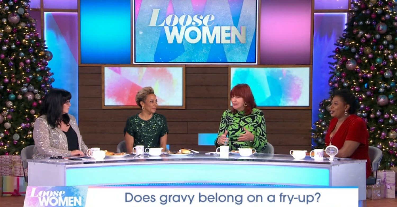 Coleen, Kelly, Janet and Brenda on Loose Women today