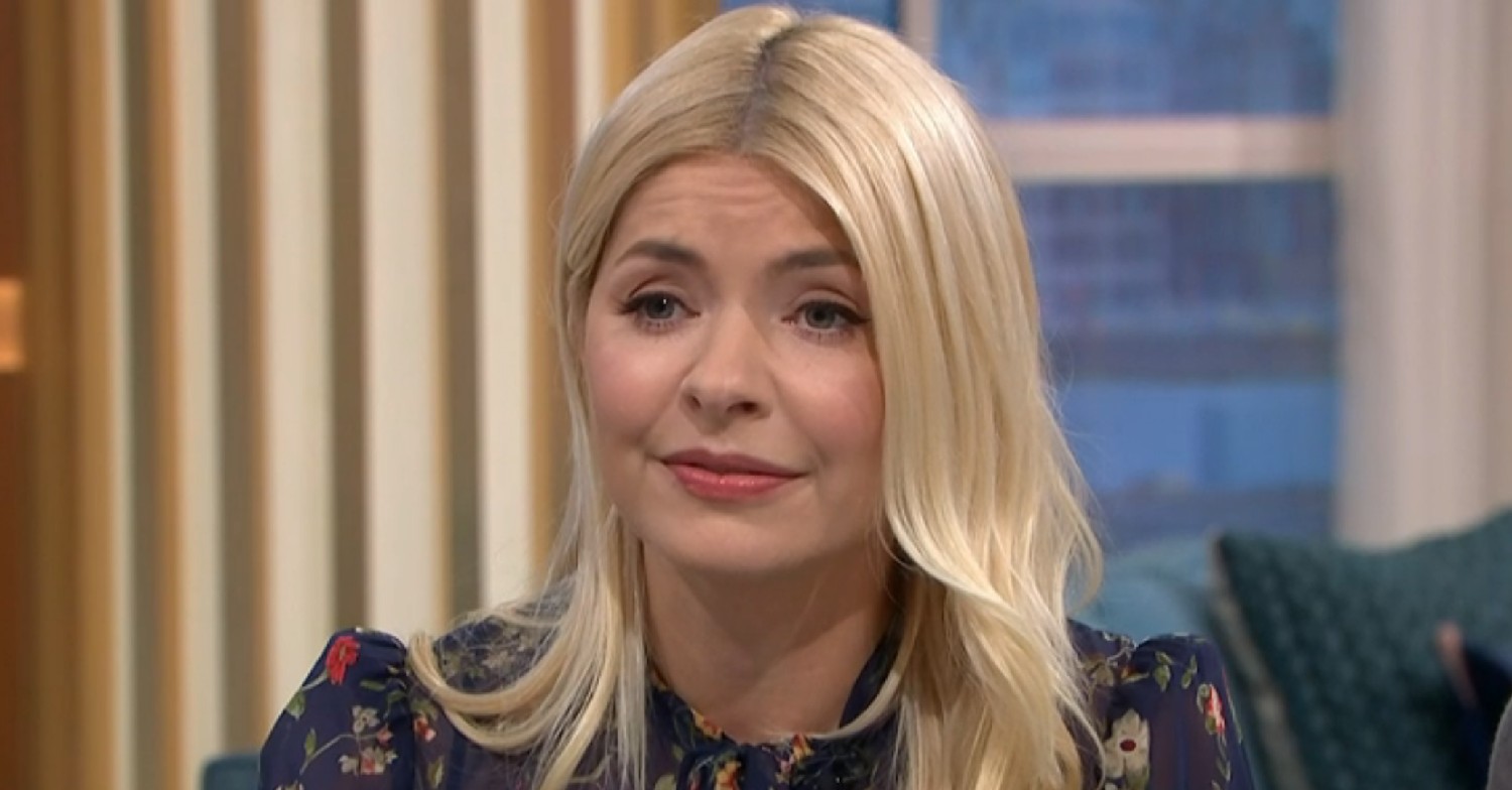 Holly Willoughby smiling slightly on This Morning