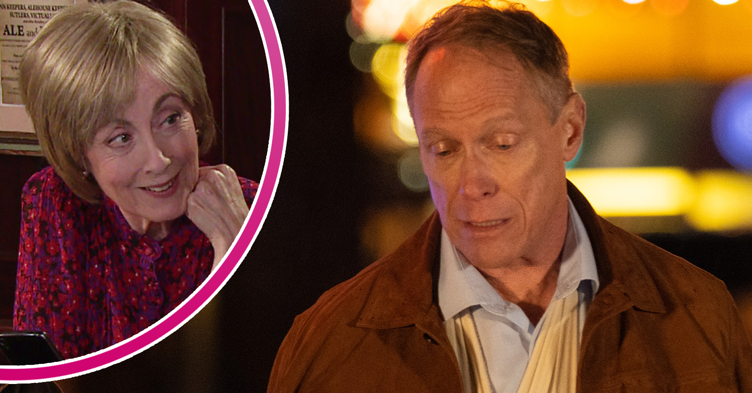 Coronation Street's Stephen is looking shifty, and in a bubble, Elaine is looking happy