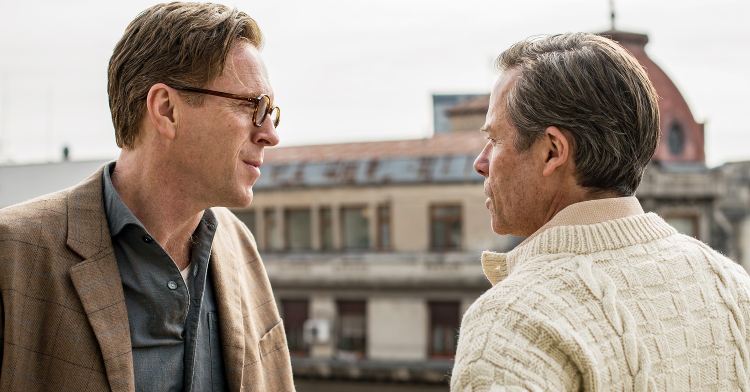 Damian Lewis and Guy Pearce in character in A Spy Among Friends on ITVX