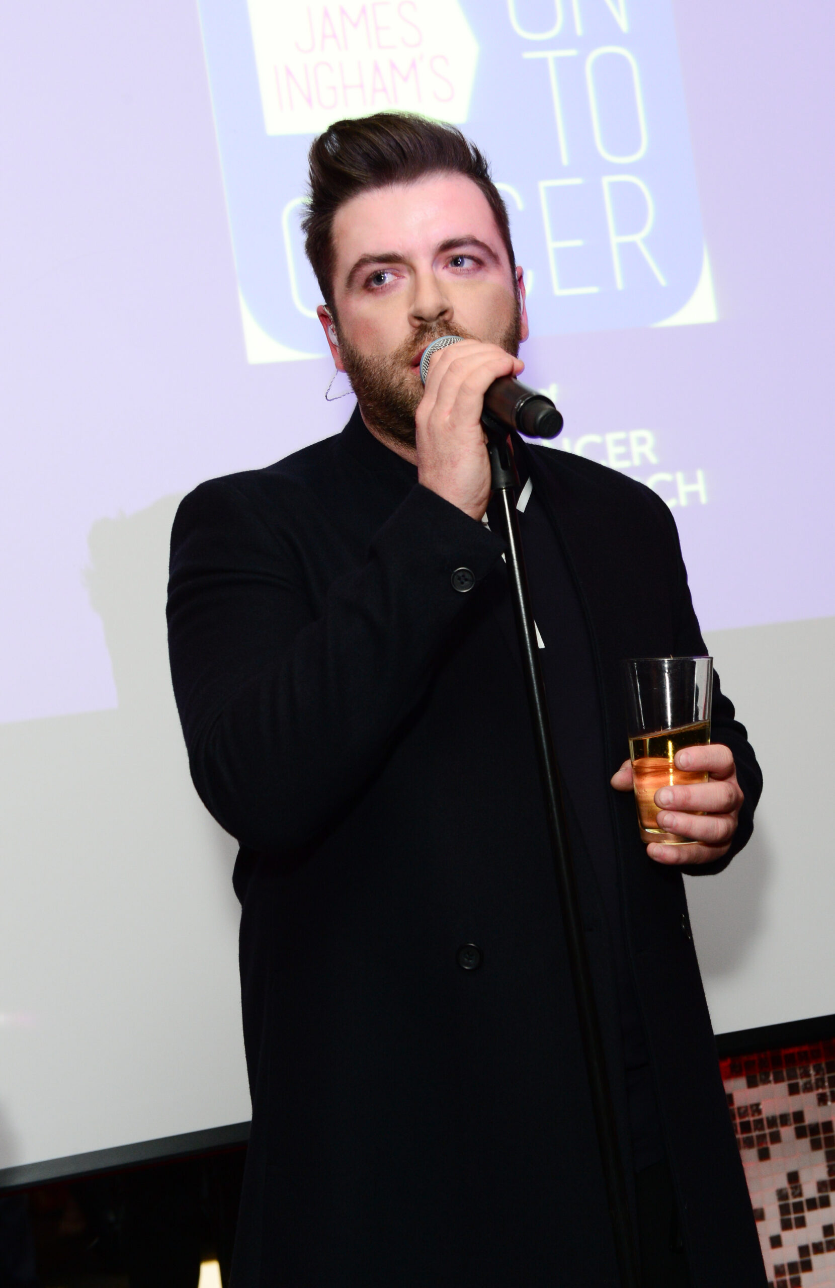 Mark Feehily with Westlife on-stage