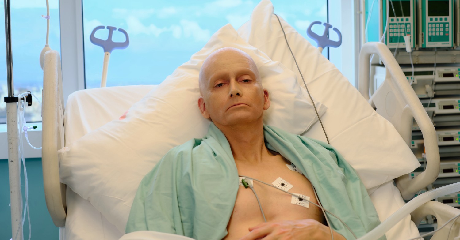 David Tennant in character as Alexander Litvinenko ITVX