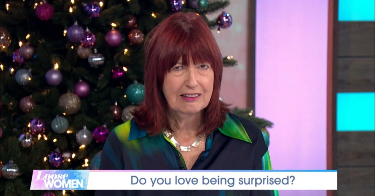 Janet Street-Porter wincing on Loose Women today 