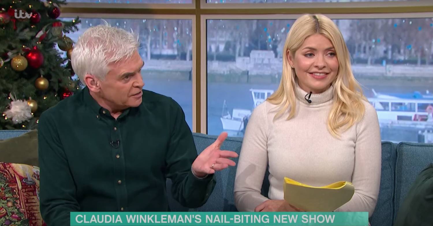 This Morning today included Phillip Schofield and Holly Willoughby interviewing Claudia Winkleman