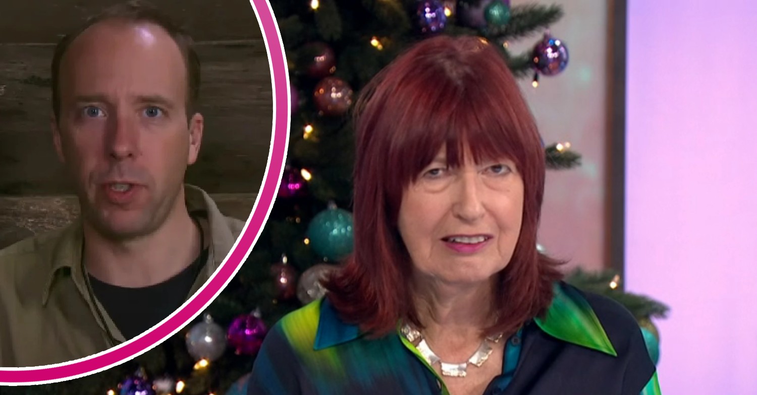 Matt Hancock on I'm A Celebrity, Janet Street-Porter wincing on Loose Women today