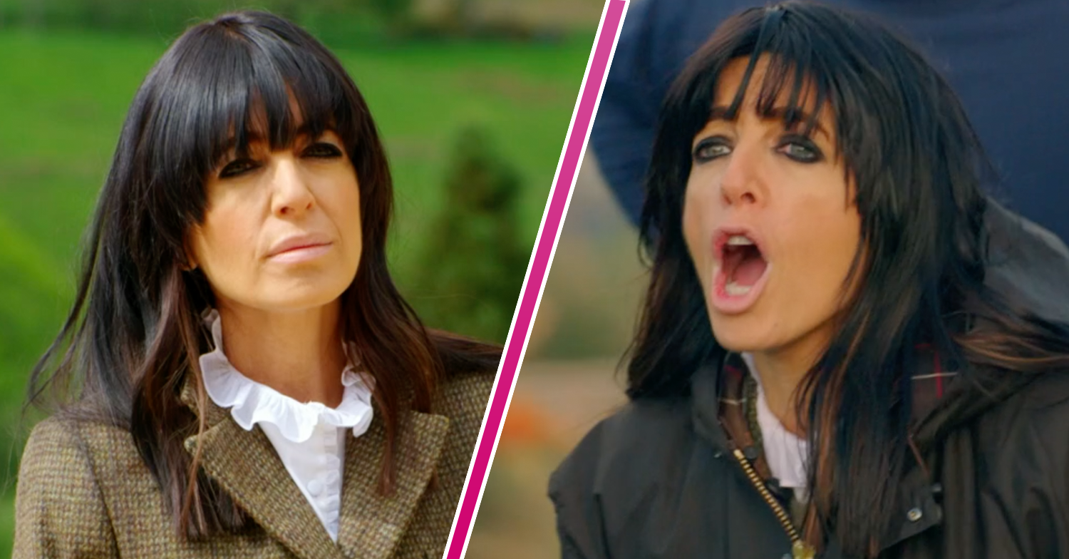 Claudia Winkleman shouting on The Traitors
