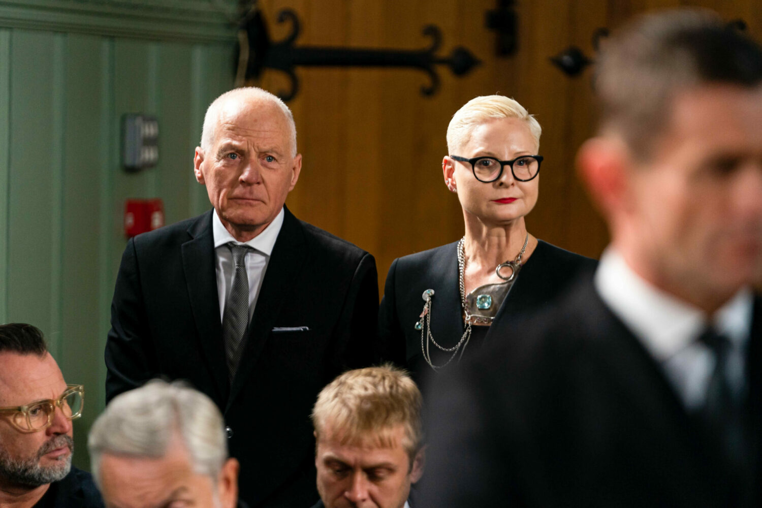 EastEnders: Colin and Mary both stand up at Dot's funeral