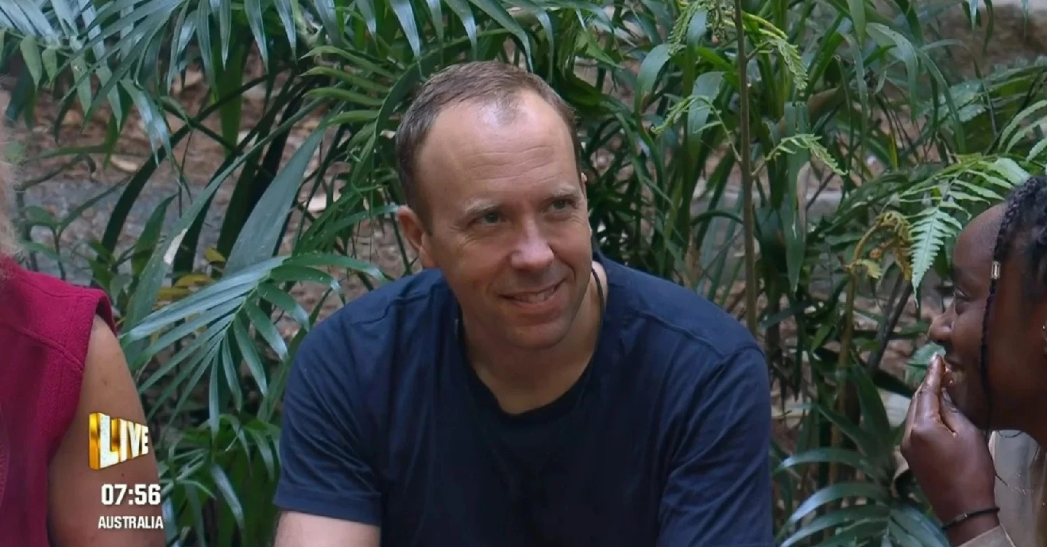 Matt Hancock smiling in the jungle 