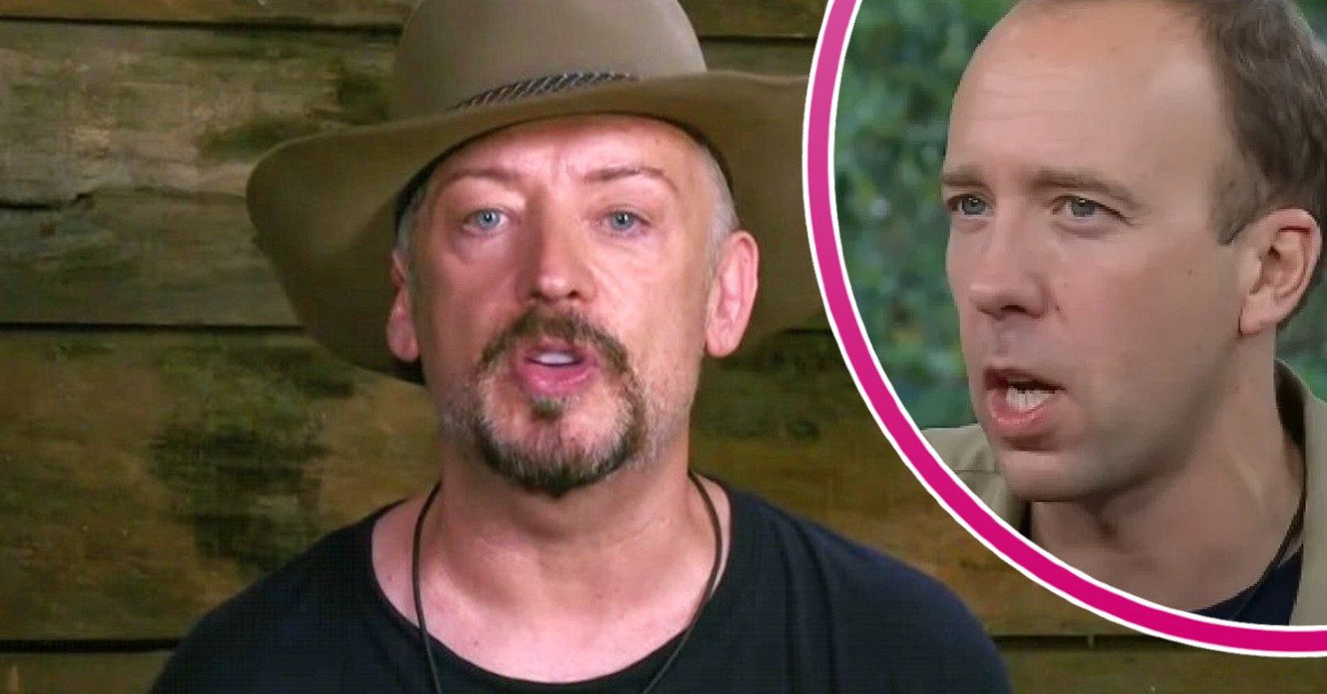 Matt Hancock and Boy George on I'm A Celebrity