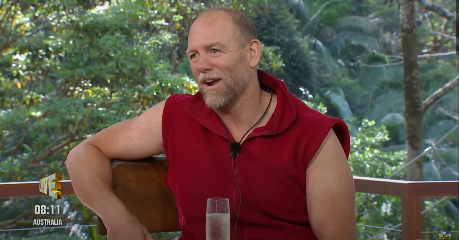Mike Tindall smiling during his exit interview on I'm A Celeb 2022 