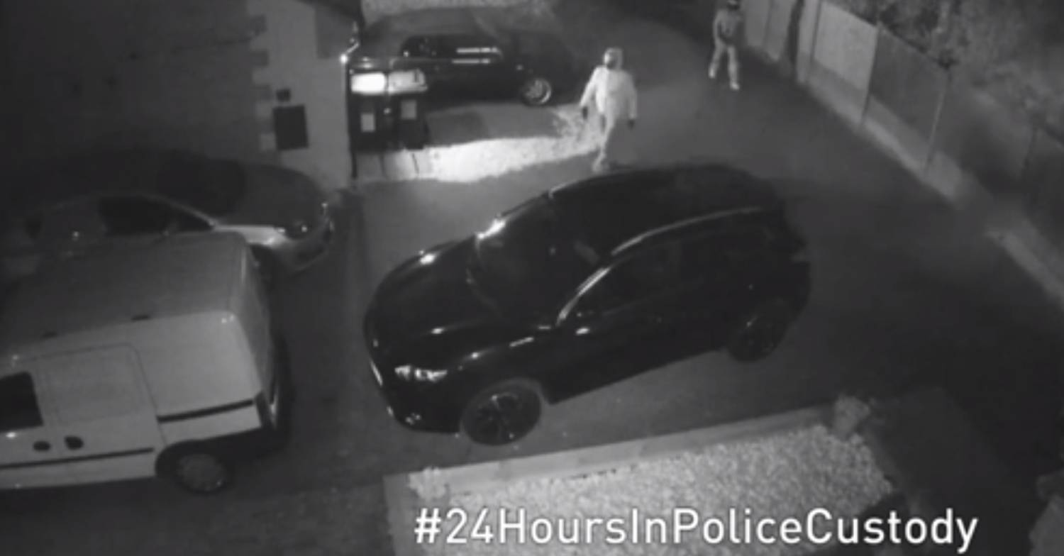 Two men attempt to break in to the home of Adam White during 24 Hours In Police Custody