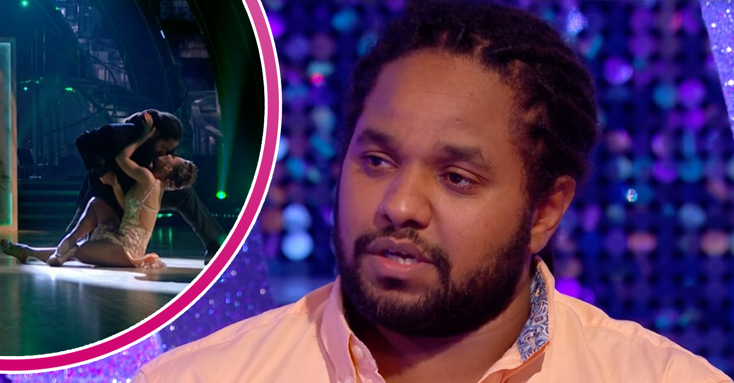 Strictly star Hamza being interviewed and dancing with Jowita