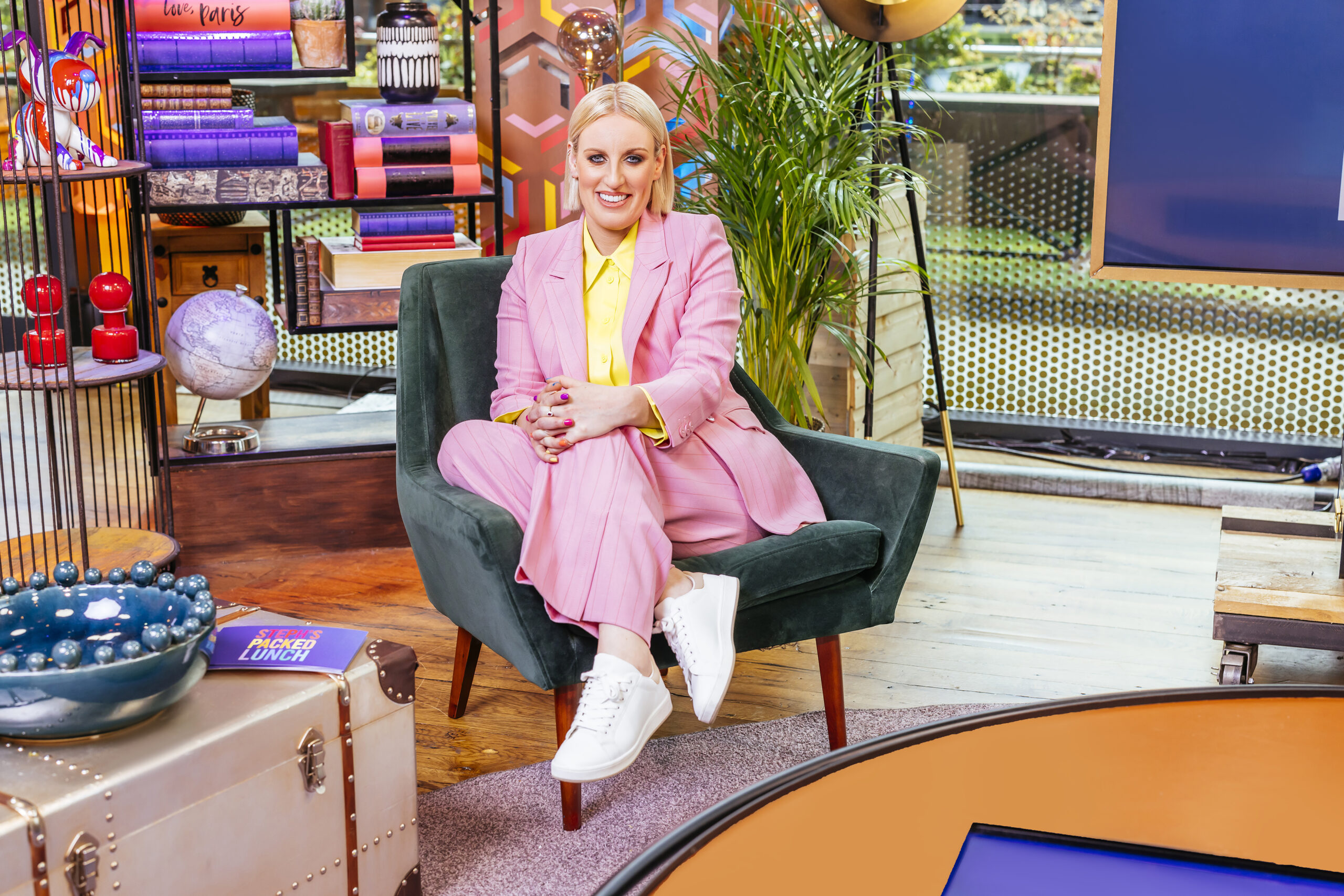 Steph McGovern smiling on her TV show