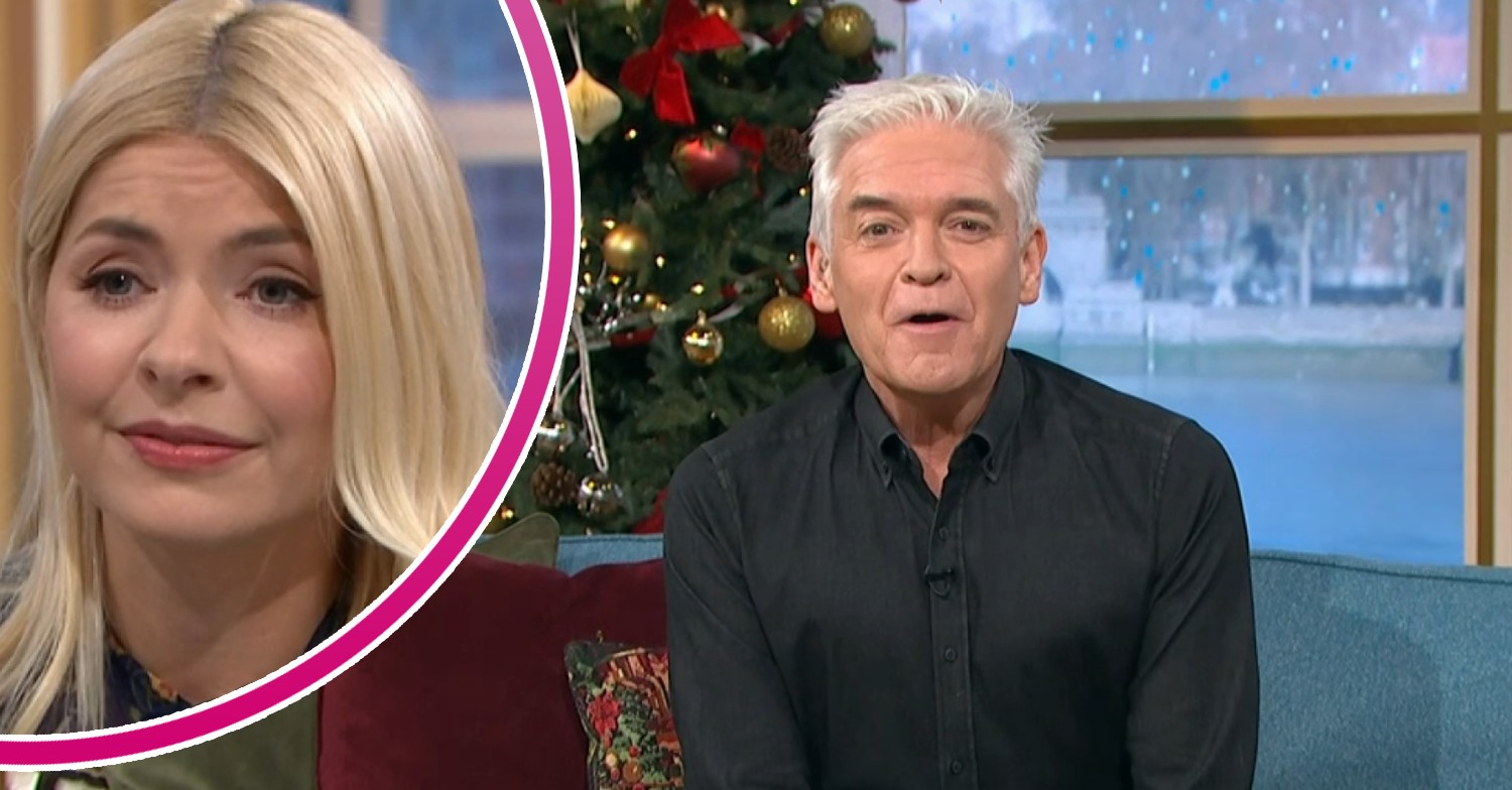 Holly Willoughby, Phillip Schofield speaking on This Morning today