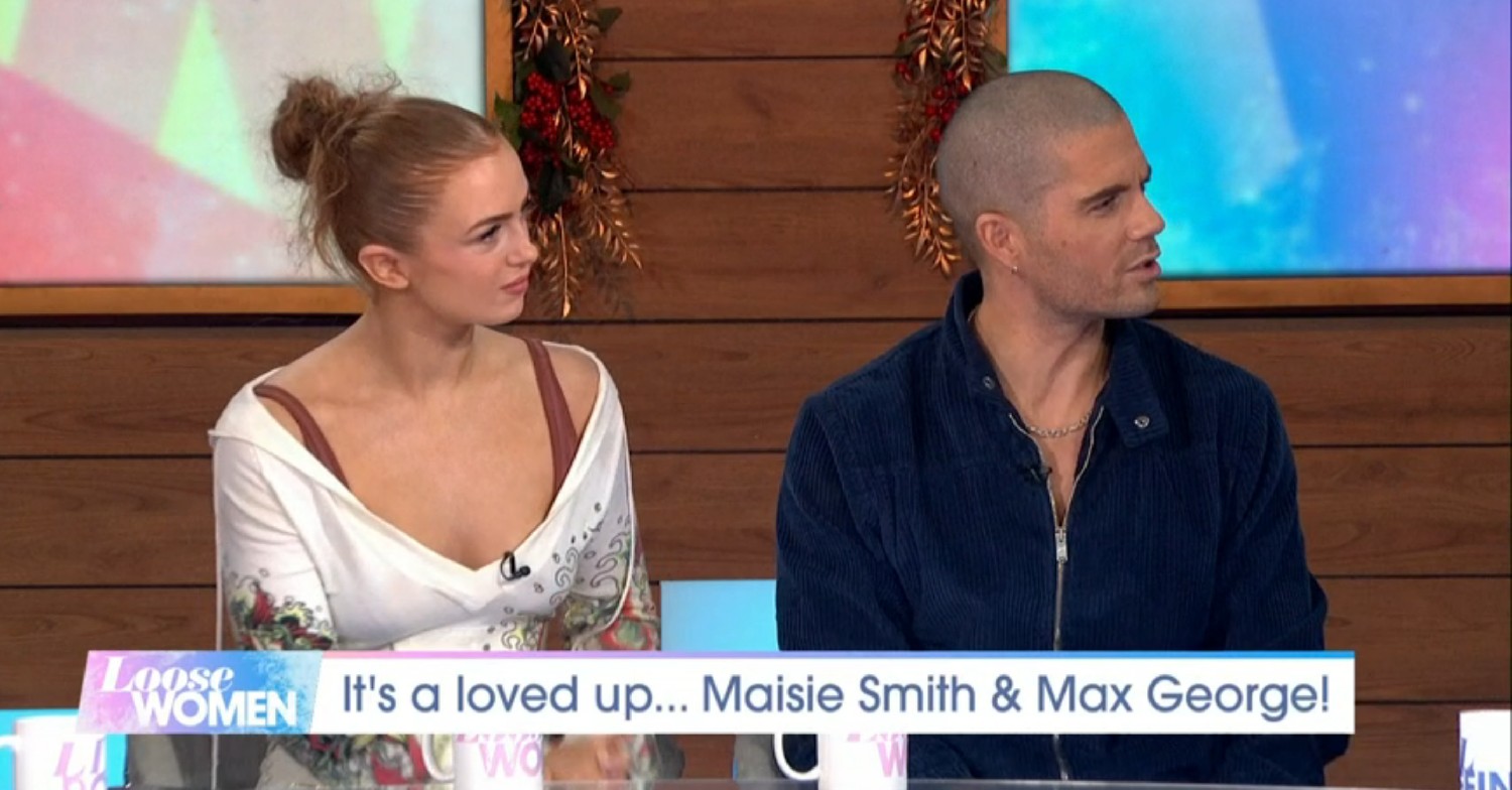 Maisie Smith and Max George on Loose Women today 