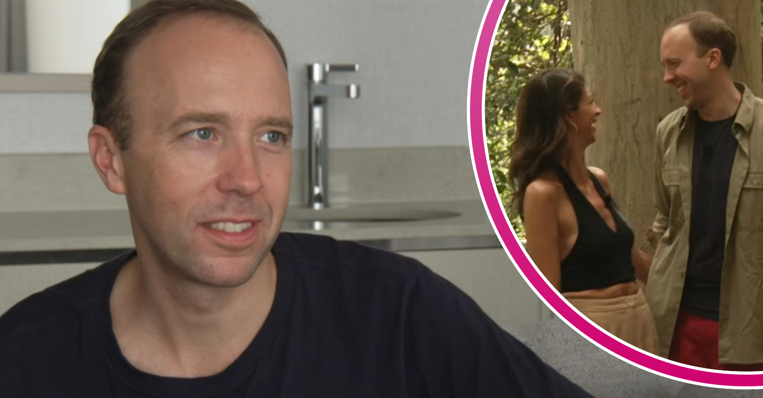 Matt Hancock chatting and with Gina