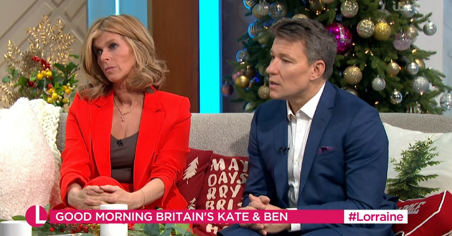 Kate Garraway and Ben Shephard on Lorraine today 