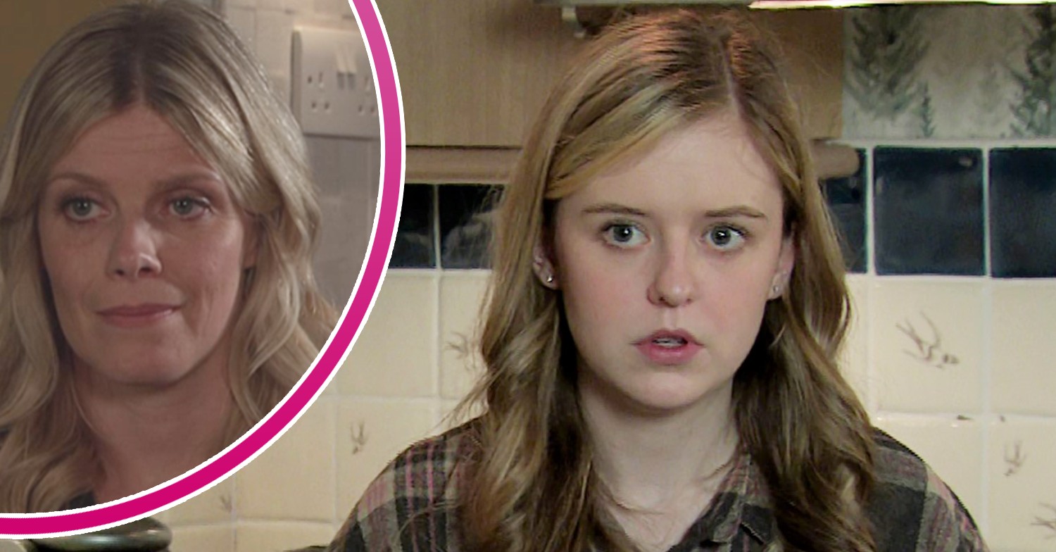 Esther and Summer looking worried in Coronation Street