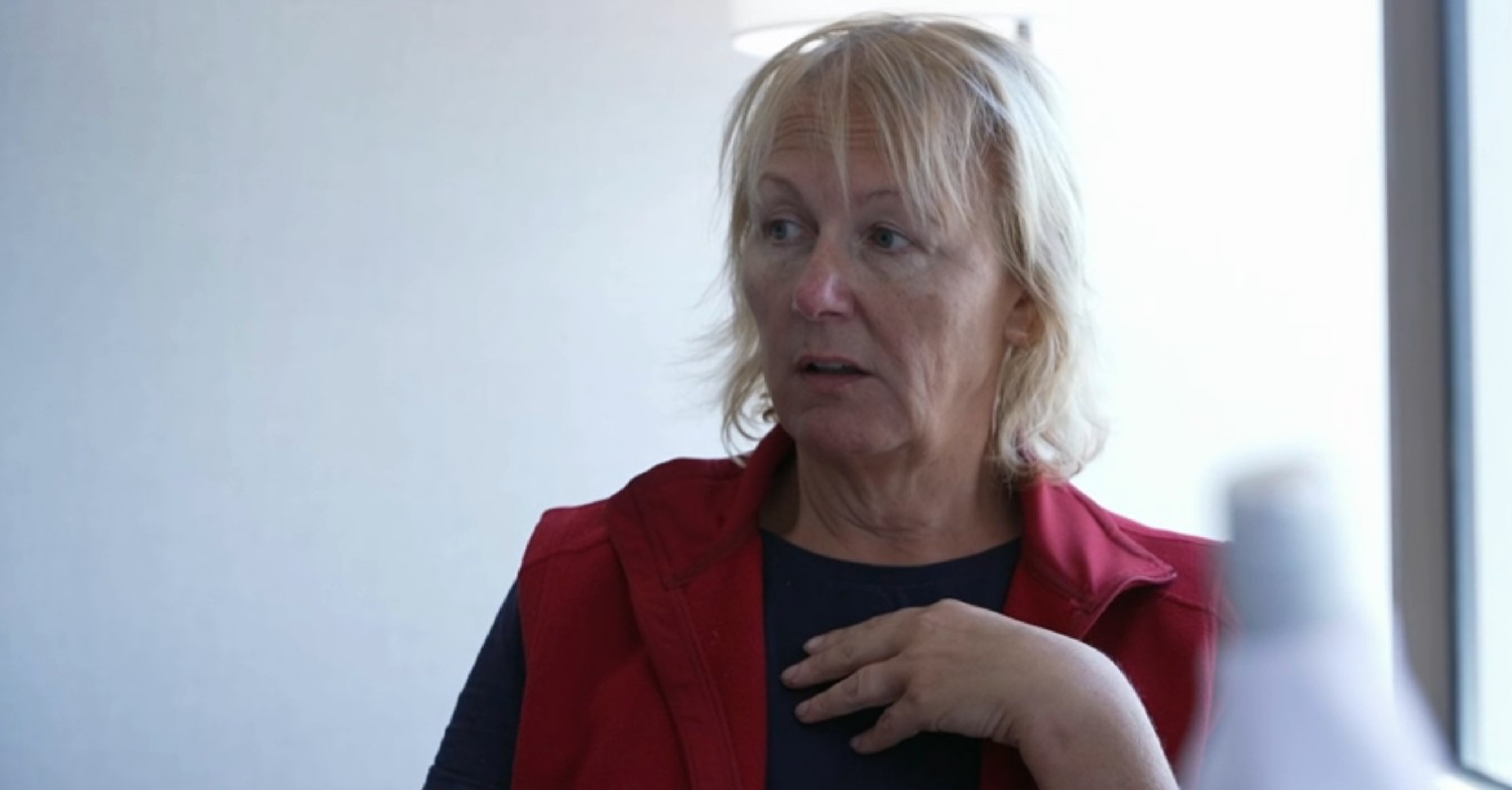 I'm A Celebrity star Sue Cleaver speaking