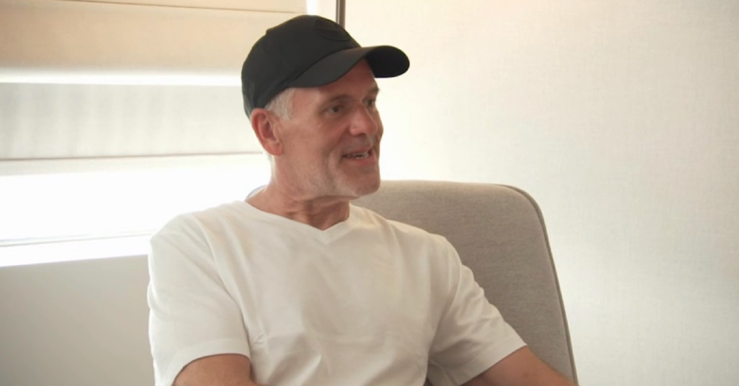 I'm A Celebrity 2022 star Chris Moyles wearing a hat