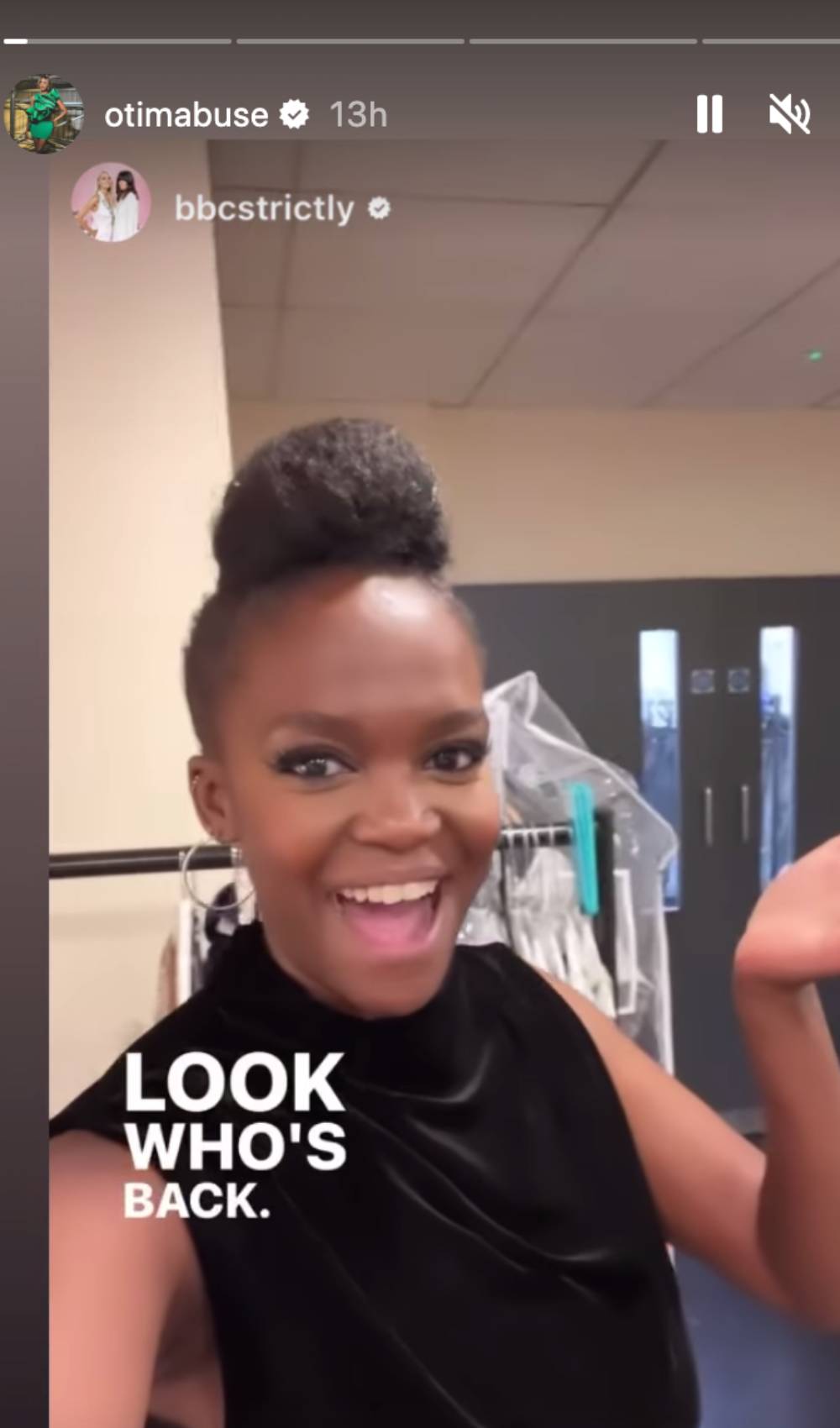 Ex Strictly star Oti Mabuse shares her comeback on Instagram